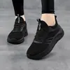Fujian Jinjiang Zapatos Deportivos para Mujer Zapatos Negros Individuales Suela Ligera y Suave Antideslizantes Zapatos para Correr Zapatos Casuales de Primavera y Otoño para Viajes Fabricante