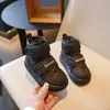 Invierno 2025 Nuevos Zapatos Grandes de Algodón para Niños Botines para Bebé Niños Botas de Nieve Gruesas Impermeables Cálidas Niñas