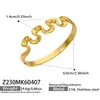 Pulsera Misteriosa de Acero Inoxidable de Lujo Ligero de Alta Gama Estilo Europeo y Americano para Mujer, Pulsera Hueca con Forma de Corazón de Oro de 18 Quilates, Joyería Elegante para Manos al por Mayor