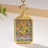 Cadena de Colgante de Cuerda con Cuentas de Amatista Natural Thangka Dios Amarillo de la Riqueza Amuleto de Buda Cadena de Collar Lujo Ligero Estilo Tibetano Estilo de Lujo Ligero