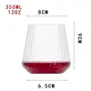 Conjunto de 16oz de Vidro Transparente Amazon para Casa Festa Particular Suco de Leite Bebida Whiskey Estilo Ins