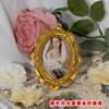 Moldura de foto em resina estilo europeu dourada moldurada retrô tamanho não padrão moldura de foto pequena moldura de foto decorativa ornamentos de cerimônia de casamento luxo leve