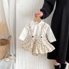 Novedades para Bebés Primavera 2026 Mono de Pana con Tirantes para Niñas, Elegante Conjunto de Pantalón Falda con Botones Florales