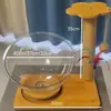 Estrutura de Escalada para Gatos Plataforma Giratória Cápsula Espacial Cama para Gatos Verão Inverno Poste de Sisal Arranhador para Gatos Brinquedo Design Respirável
