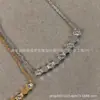 Collar de panal Shangmei para mujer, artesanía CNC en oro V, chapado en oro de 18 quilates, oro rosa, diseño de cintura delgada, cadena de panal de alta gama para la clavícula