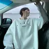 Sudadera con cuello redondo y estampado de estrella de cuatro puntas para hombre, juvenil y de corte holgado, peso pesado, adecuada para otoño, top casual versátil para usar en el campus