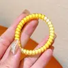 Novos Elásticos de Cabelo de Alta Elasticidade 2025 Faixas de Cabelo Gradientes Sem Marca, Elásticos de Cabelo Coloridos Coreanos Tipo Fio de Telefone
