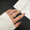 Anillo de moda simple de perla sintética, superventas transfronterizo, estilo de lujo ligero, temperamento irregular, combina con todo, anillo liso, anillo de perlas