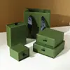 Los Profesionales Industriales Eligen Cajas de Empaque para Joyería Verde Kapok, Cajas de Tapa y Base de Alta Gama para Anillos y Collares, y Cajas de Cajón para Joyería