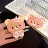 Super Lindo Sombrero de Dibujos Animados Rilakkuma Velcro Flequillo Dulce Chica Pegatina Flequillo Continuo Estilo Celebridad de Internet Ins Pegatina para el Cabello