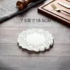 Base de Flor de Papel Renda Papel Absorvente de Óleo Papel para Fritura Doméstica Bolo Pão Papel Base de Flor Redonda Oval Papel Manteiga