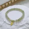 Pulsera de Colgante de Fortuna Exquisito Vintage para Mujer, Pulsera de Perlas de Piedra Natural Estilo Chino, Accesorio de Mano de Lujo Ligero y Elegante
