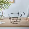 Estante para Macetas de Flores Colgantes de Hierro Forjado para Plantas Verdes Montado en la Pared Balcón Estante para Flores Maceta Verde Planta Suculenta Colgante para Barandilla