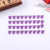 En stock al por mayor 36 coloridos Corazón de durazno Diamante pegatinas carcasa de teléfono móvil arte de uñas material decorativo hecho a mano Parche de resina