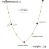 Xinyixin Cadena Cruzada Ultra Fina de Acero Inoxidable de 2 mm con Piedra Natural Facetada Collar de Cuentas Hecho a Mano Joyería en Estilo Lujo Ligero