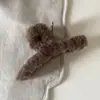 Presilhas de Cabelo de Alta Qualidade para Outono e Inverno para Mulheres na Parte de Trás da Cabeça, Presilhas de Tubarão Peludas, Presilhas Cruzadas