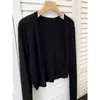 Cardigan de Gelo de Seda Tricotado Branco com Proteção Solar para Mulheres Verão Fino Camisa com Ar Condicionado com Saia de Alcinha e Blusa Top Curto