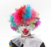 Máscara de payaso de plástico máscara cos máscara divertida accesorios de payaso nariz roja máscara divertida máscara de bola