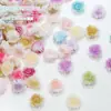 Nueva celebridad de Internet talla de resina grande y pequeña accesorios para uñas de Camelia rosa degradado floreciente joyería para uñas de rosa