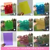 Celofán de color lámina de plástico transparente jardín de infantes niños hecho a mano duro DIY película transparente papel plástico película de PVC