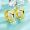 Pendientes Irregulares de Círculo Simple Mobius de Moda Sin Perforación Pinzas para Orejas en Forma de Bobina de Mosquito Diseño de Nicho Gama Alta