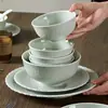 Conjunto de Tigela e Prato de Celadon Colorido Subglaceado Estilo Chinês 2026 Novo Conjunto de Louças de Cerâmica de Alto Valor, Conjunto de Tigelas de Arroz, Conjunto de Tigelas e Pratos
