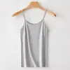 Camisola de hilo para mujer talla grande chica rellenita espalda descubierta en I ropa interior ropa exterior top sin mangas talla grande anti-exposición