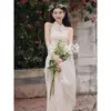Foto Real do Novo Estilo Nacional Chinês com uma Sensação Cool e Refinada, Conjunto de Duas Peças Melhorado com Vestido Longo Qipao + Cardigã