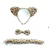 Dia das Crianças Desempenho de Jardim de Infância Headband de Animal de Desenho Animado Headwear de Pelúcia Headband Orelhas de Gato Headwear de Cabeça de Tigre