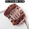 Presilha Horizontal Quadrada Oca de PC para a Parte de Trás da Cabeça, Pinça com Cinco Dentes, Presilha Superior Simples e Versátil para Cabelo, Presilha de Cabelo, Grampo de Cabelo Pinça Tubarão