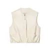 Comercio Exterior Transfronterizo Ropa para Mujer Primavera y Otoño 2026 Moda Europea y Americana Versátil Casual Simple Chaleco de Piel Sintética Lavada con un Toque de Lujo