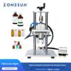 Máquina Pneumática de Tampar Frascos Zonesun Líquido Oral Alumínio Puro/Plástico de Alumínio Máquina de Tampar e Selar Garrafa de Vidro