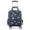 Bolsa de mão com haste de tração de roda universal leve dobrável bolsa com haste de tração viagem curta à prova d'água bolsa com haste de tração bagagem de mão bolsa pequena atacado