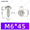 Tornillos Autoperforantes de Acero Inoxidable 304 de Cabeza Redonda Ranurada Gb7380 Antirrobo Autoperforantes Cola Puntiaguda Tornillos de Rosca Gruesa M2-M6