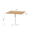 Mesa y Silla Nórdicas para Exteriores Silla de Mimbre para Balcón Exterior de Mimbre Muebles de Hotel para Jardín Exterior Patio de Ocio Encimera de Roca