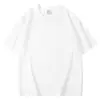 Camiseta de Manga Corta de Algodón Puro Pesado Estilo Americano para Hombre, 300g, Corte Holgado, Cuello Redondo, Color Blanco Sólido, Top de Media Manga de Algodón de Alta Gama