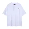 Venta al por mayor transfronteriza 2026 Camiseta de nuevo estilo con estampado de letras, cuello redondo, manga corta para hombre y mujer, verano