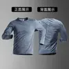 Camiseta de manga larga para correr para hombre para verano, transpirable y de secado rápido, ropa de entrenamiento, adecuada para senderismo al aire libre, montañismo y fitness profesional