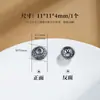 Accesorios de plata antigua, portacuentas, portaflores, tapas para cuentas, separadores de cuentas, almohadillas, accesorios para pulseras de cristal para manualidades, plata 99.9%