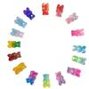 Japonés y Coreano Nuevo Brillo de Dos Colores Caricatura Oso Dulce DIY Accesorios de Resina Material de Relleno Transparente para Funda de Teléfono Móvil