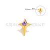 Broca em Liga de Titânio F136 Formato de Coração Estrela do Norte Tarraxas de Orelha com Rosca Interna Tarraxas de Cartilagem da Orelha Piercing de Língua Piercing de Lábio Piercing de Sobrancelha Acessórios de Joias para Piercing