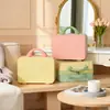Maleta Bolso de Mano Rojo Retro Minimalista y Elegante Souvenir Estuche de Maquillaje de 14 pulgadas Caja de Regalo Estuche de Maquillaje Personalizado