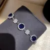 Pulsera redonda de flor de circón, sensación de lujo ligero y alta gama, accesorio versátil de verano, joyería de mano de moda nicho al por mayor
