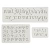 Molde de Silicona Mini con Forma de Letra Inglesa para Hornear Pastel Decorativo, Accesorios de Gota de Goma, Herramientas de Arcilla
