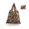 Bolsa de Compras Plegable, Nueva de Gran Capacidad, Bolsa Plegable Ecológica en Stock, Bolsa de Tote de Almacenamiento Plegable Portátil Impresa Creativa
