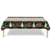 Nova Toalha de Mesa Tema Festa de Natal Papai Noel Vermelho Rena Decoração de Feriado Infantil Toalha de Mesa Descartável