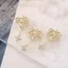 Accesorios para Uñas con Colgante de Perla y Circonita de Lujo Ligero, Decoraciones para Uñas Súper Brillantes de Estrella, Lazo y Borla de Celebridad de Internet