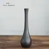 Jarrón Cerámico Pequeño Negro Moderno Simple Nuevo Estilo Chino Adornos Creativos Hogar Decoraciones Suaves Arreglos con Flores Secas
