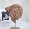 Sombrero Turbante de Ganchillo Hueco con Flor Grande Hecho a Mano Súper Hermoso para Mujer, Sombrero de Punto Transpirable para Verano, Elegante Sombrero de Punto Fino, Moderno