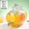 Botella de vidrio para licor infusionado con grifo, barril de cerveza, refrigerador de bebidas de té de frutas, jarra de agua fría, popular contenedor de cola para jugo